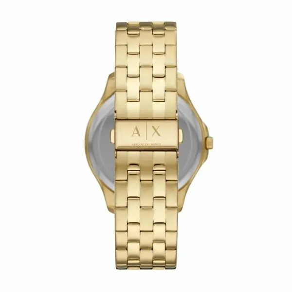 Armani Exchange Men's Hampton Gold Round Stainless Steel Watch - AX2145