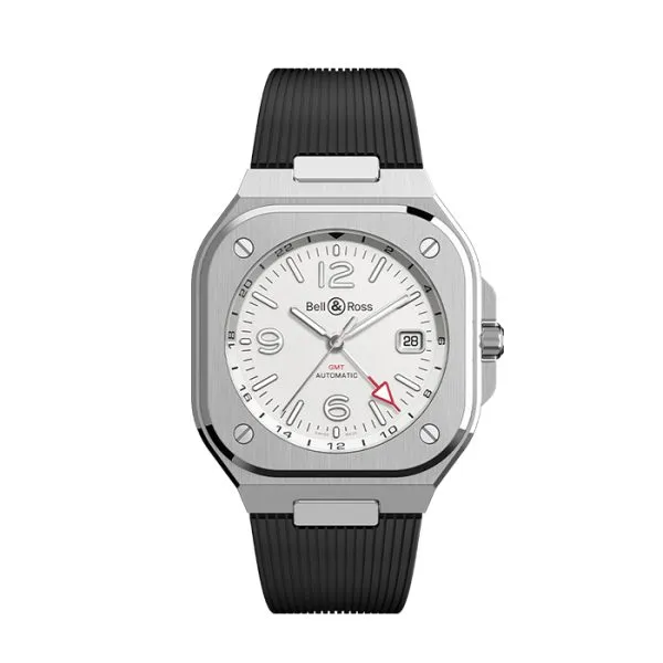 Bell & Ross BR05 White GMT Stainless Steel Watch