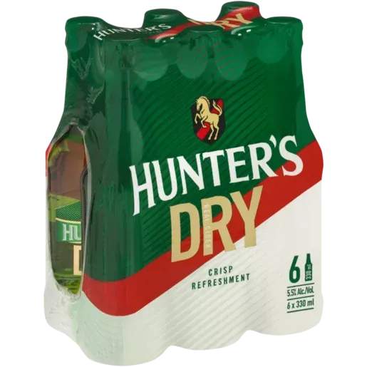 Hunter's Dry Cider Bottles 6 x 330ml