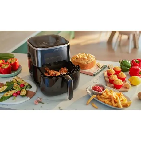 Philips 3000 Series (5.6L) XL Airfryer Digital with Window - HD9257/80