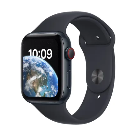 Apple Watch SE GPS + Cellular 44mm Midnight Aluminium Case with Midnight SB