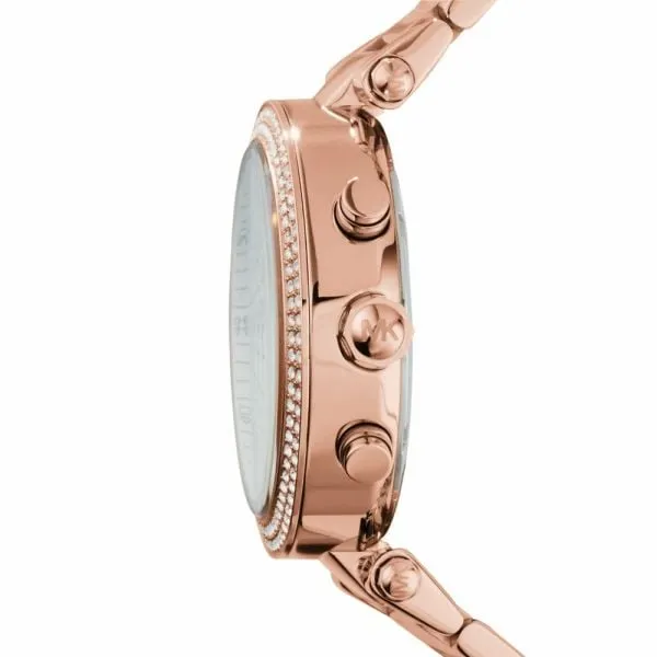 Michael Kors Women's Parker Rose Gold Round Stainless Steel Watch - MK5491