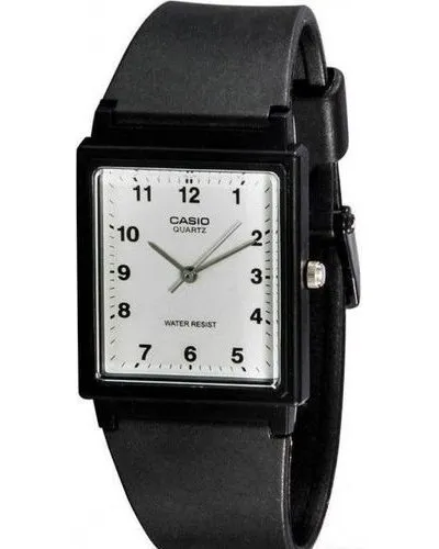 Casio Square Analog Watch (White & Black)