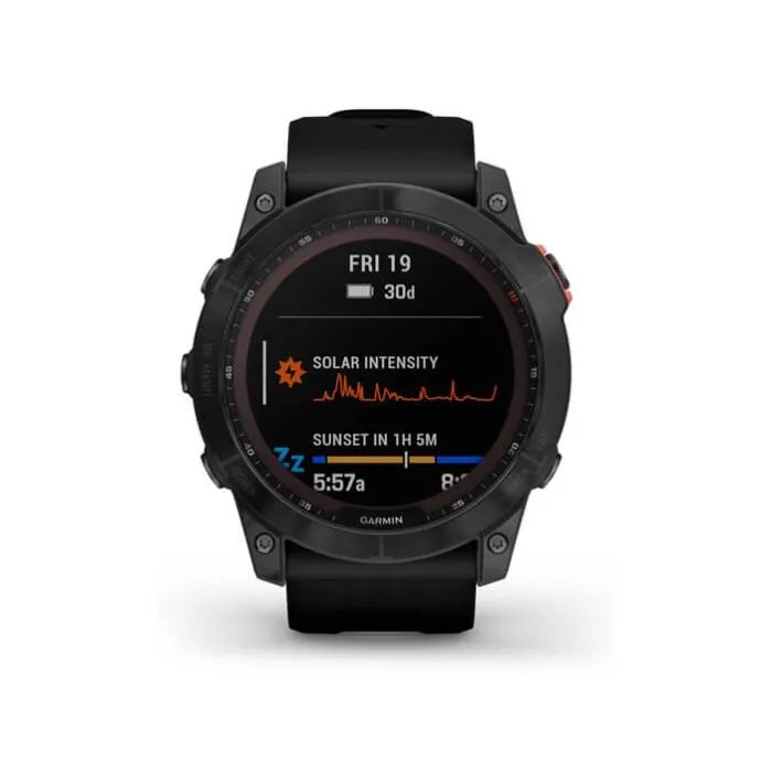 Garmin Fenix 7X Solar Smartwatch - Slate Grey With Black Band