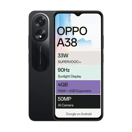 OPPO A38 128GB LTE Dual Sim - Glowing Black