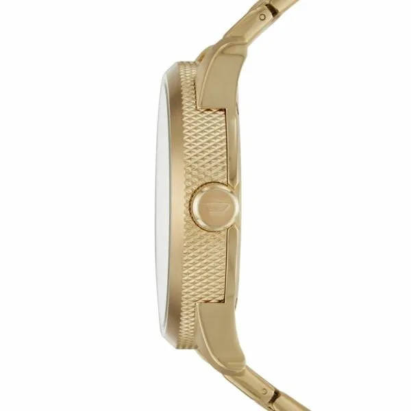 Diesel Men's Rasp Gold Round Stainless Steel Watch - DZ1761