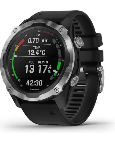 Garmin Descent Mk2 GPS Dive Smartwatch (Black and Stainless Steel)