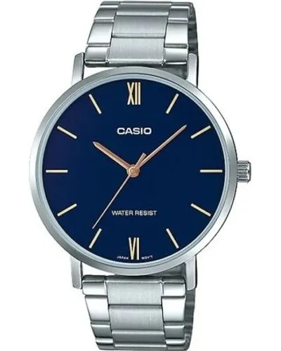 Casio Analogue Wrist Watch (Silver | Blue)