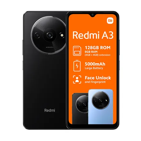 Xiaomi Redmi A3 4G Dual Sim 128GB - Black