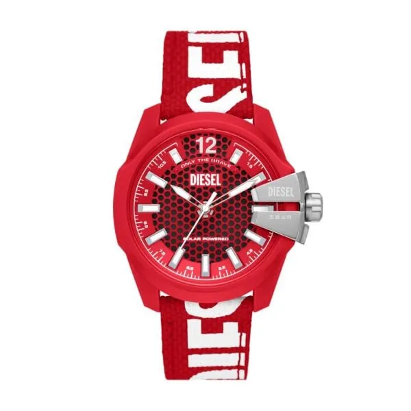 Diesel Baby Chief Three-Hand Solar-Powered Red rPET Watch - DZ4619