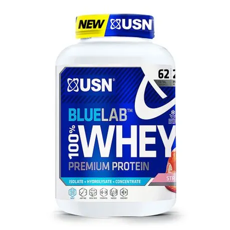 USN Blue Lab 100% Premium Whey Protein Strawberry - 2kg