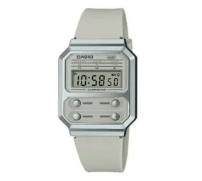 Casio Retro Digital Chrome Plat