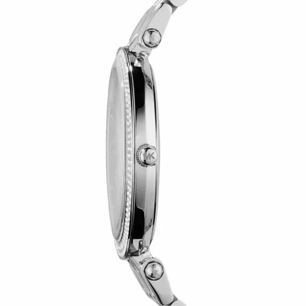 Michael Kors Women's Darci Silver/Steel Round Stainless Steel Watch - MK3190