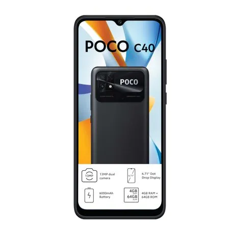 POCO C40 64GB LTE Dual Sim - Black