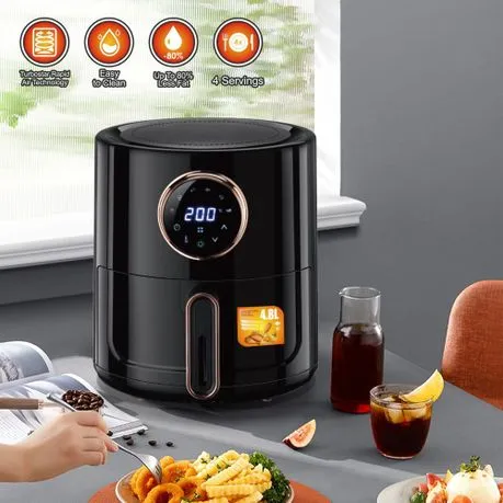 4.8L Non Stick Air Fryer With thermostat & timer Control Multifunctional