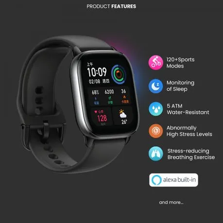 Amazfit Smart Watch for Men or Women with GPS | GTS 4 Mini