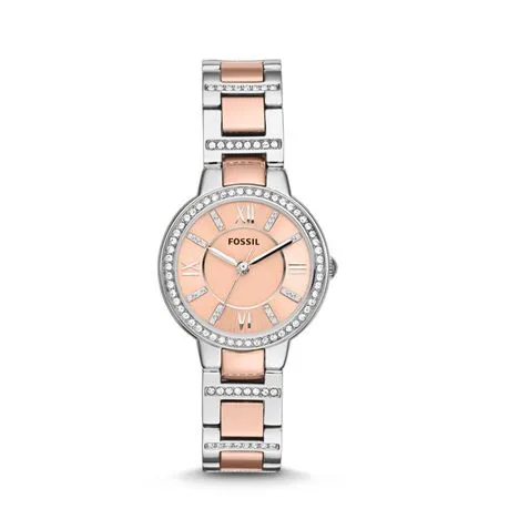 Fossil Ladies Virginia Multi Stainless Steel Strap Watch - ES3405