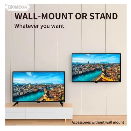 Omega 40" Full HD TV with Wide Color Changer HDMI/VGA/USB/AV Mode
