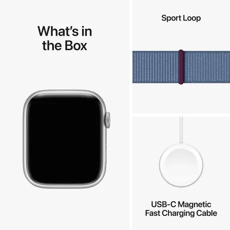 Apple Watch Series 9 GPS Silver Aluminium Case with Sport Loop (45mm)