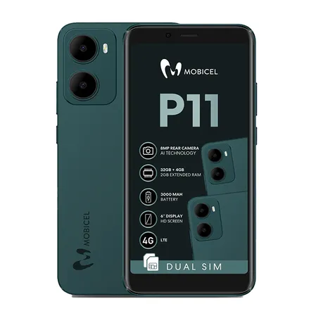 Mobicel P11 4G Dual Sim 32GB Vodacom Network locked - Green