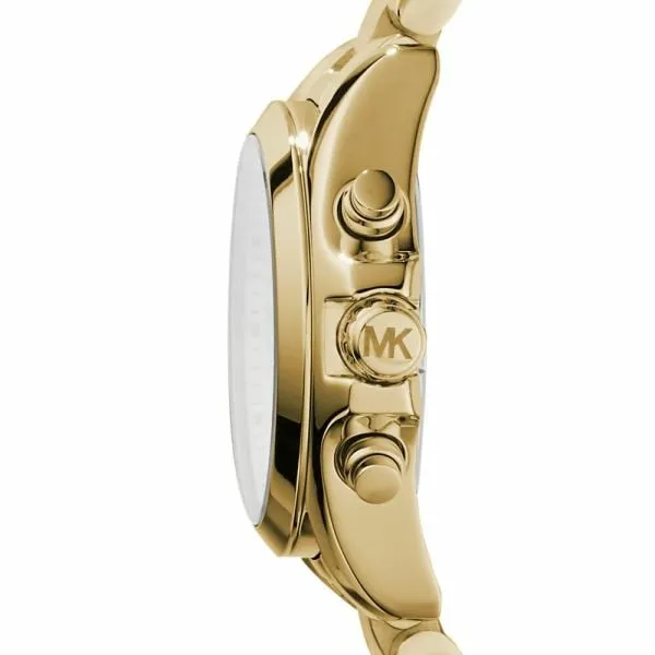 Michael Kors Women's Bradshaw Gold Round Stainless Steel Watch - MK5798