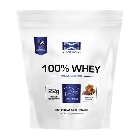 Muscle Works 100% Whey 2kg - Nutella Waffle