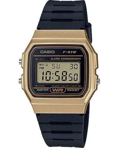 Casio Digital Wrist Watch (Black & Gold)