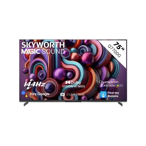 Skyworth 75 Inch 144Hz QLED Google TV 75Q7700G