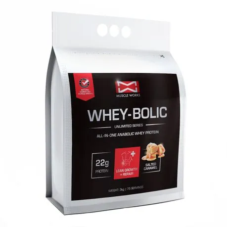 Muscle Works Whey-Bolic 3kg Salted Caramel