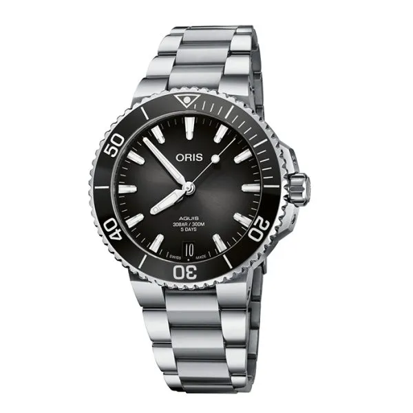 Oris Aquis Date Cal. 400 Black Dial Stainless Steel Watch