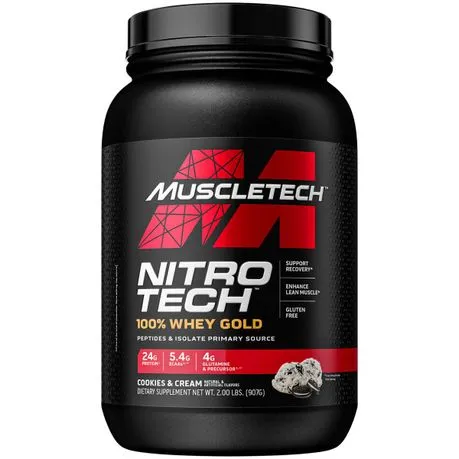 MuscleTech Nitro Tech 100% Whey Gold Cookies & Cream - 1kg