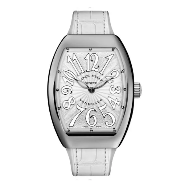 Franck Muller Vanguard 32 Quartz White Dial Stainless Steel Watch