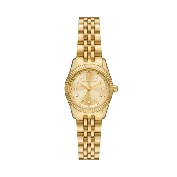 Michael Kors Women's Lexington Three-Hand, Gold-Tone Stainless Steel Watch - MK4741