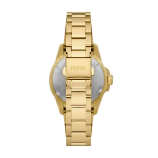 Fossil Women's Fossil Blue Dive Three-Hand - Gold-Tone Stainless Steel Watch - ES5350