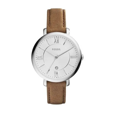 Fossil Ladies Jacqueline Brown Leather Strap Watch - ES3708