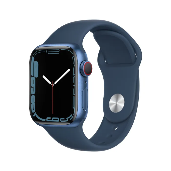 Apple Watch Series 7 Cellular 41mm Blue Aluminium Case with Abyss Blue SB