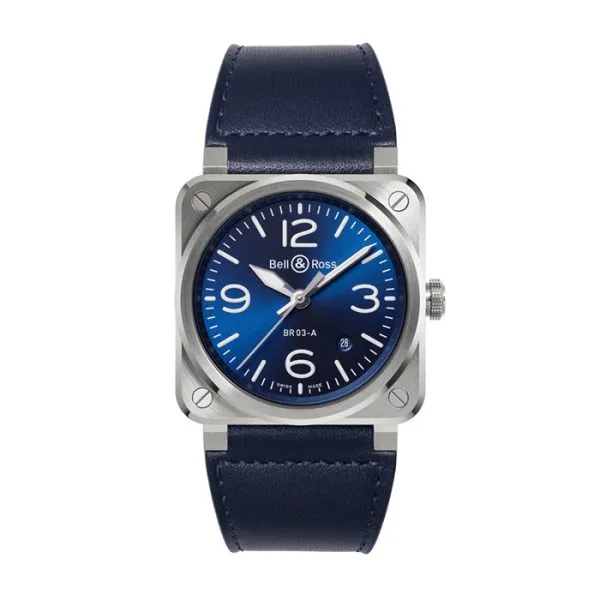 Bell & Ross BR03-A Blue Steel 41mm Stainless Steel Watch