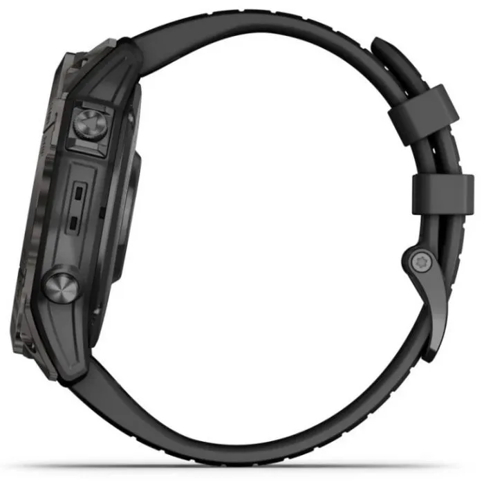 Garmin Fenix 7X Pro Saphire Solar Edition Smartwatch - 51mm, Carbon Grey, Black Band