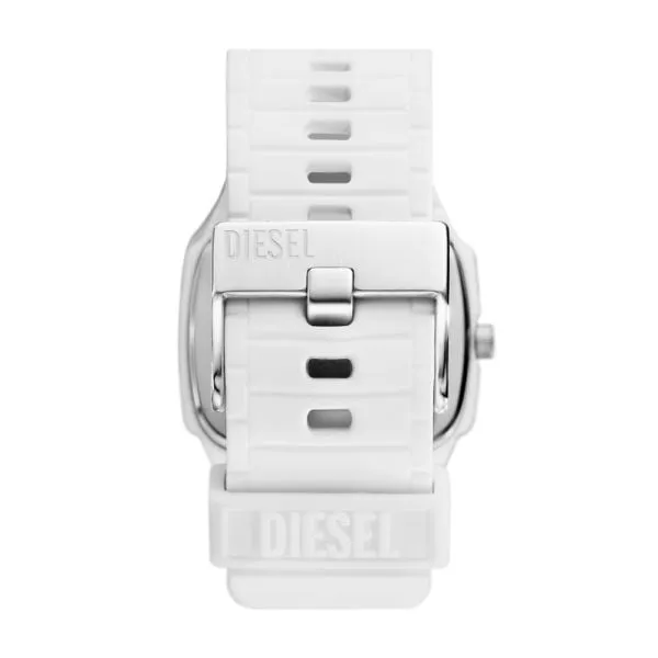 Diesel Cliffhanger 2.0 Three-Hand White Silicone Watch - DZ2204