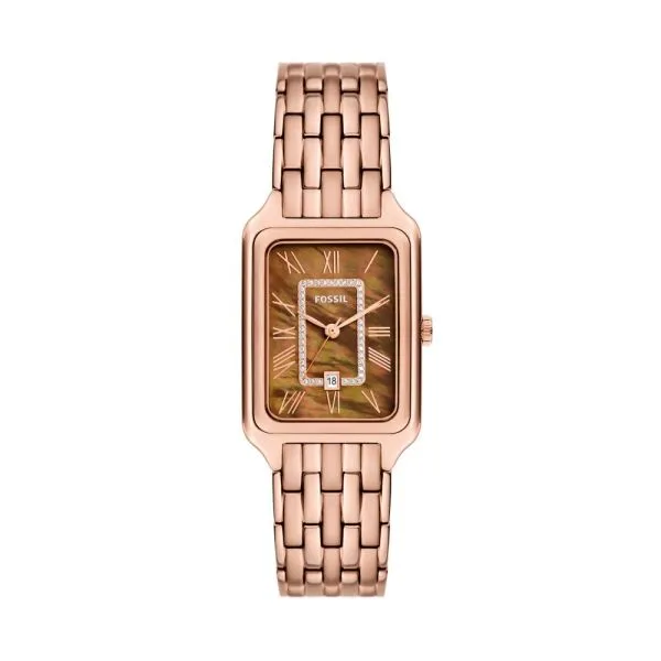 Fossil Women's Raquel Three-Hand Date, Rose Gold-Tone Stainless Steel Watch - ES5323