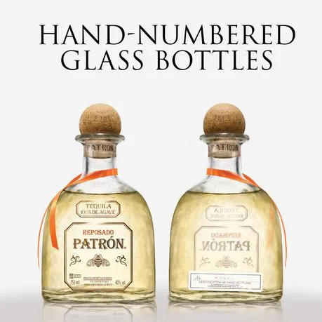 PATRON Reposado Premium Tequila, 40% ABV, 750ml