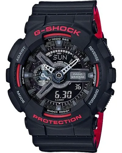 Casio G-Shock Analog & Digital Wrist Watch (Black & Red)