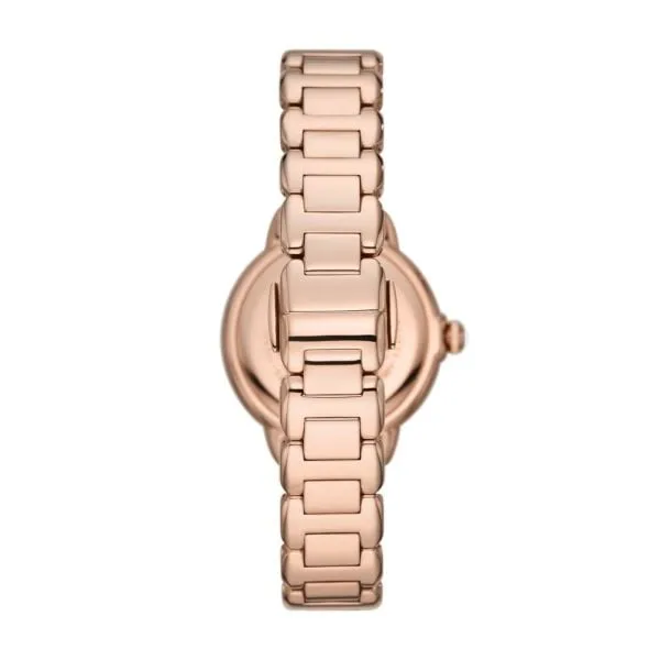 Emporio Armani Three-Hand Rose Gold-Tone Stainless Steel Watch - AR11523