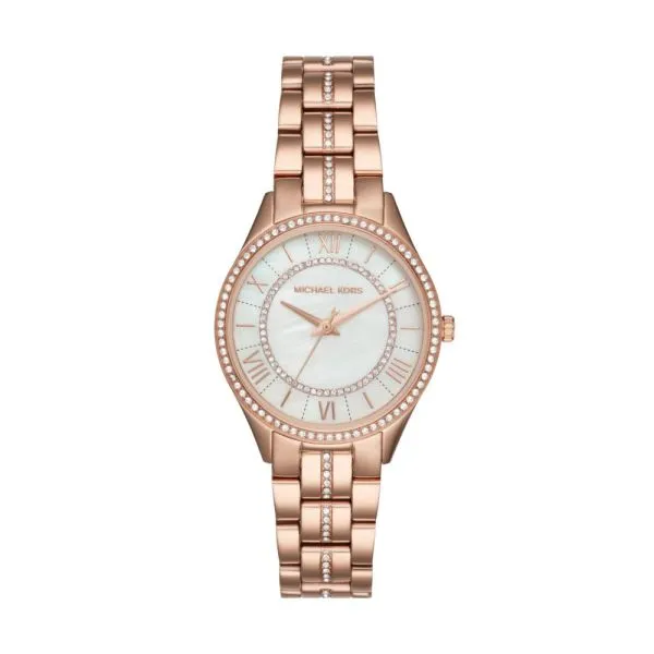 Michael Kors Women's Lauryn Three-Hand Rose Gold-Tone Stainless Steel Watch - MK3716