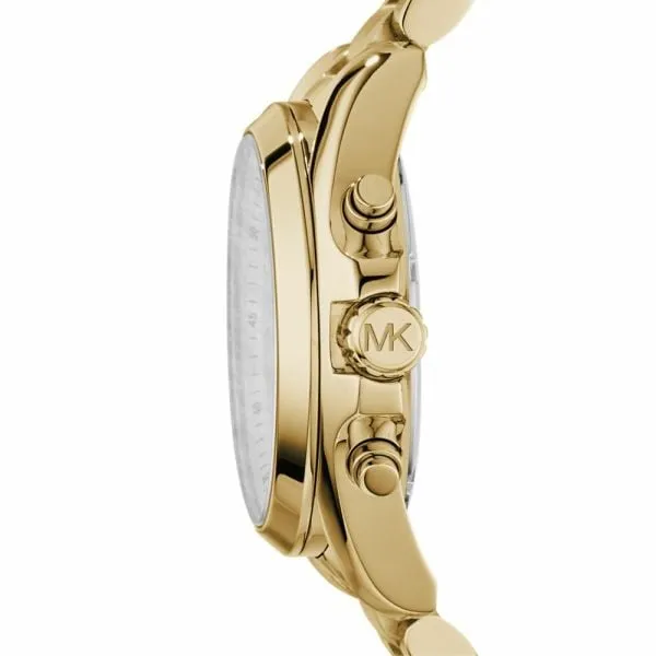 Michael Kors Women's Bradshaw Gold Round Stainless Steel Watch - MK5605