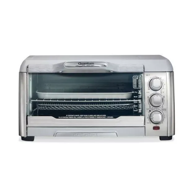 Hamilton Beach 12qt Quantum Air Fry Toaster Oven 31350: Countertop Oven, 1400W, Bakes & Broils, Dishwasher-Safe Parts