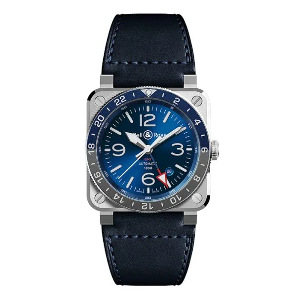 Bell & Ross BR03-93 GMT Blue Stainless Steel Watch