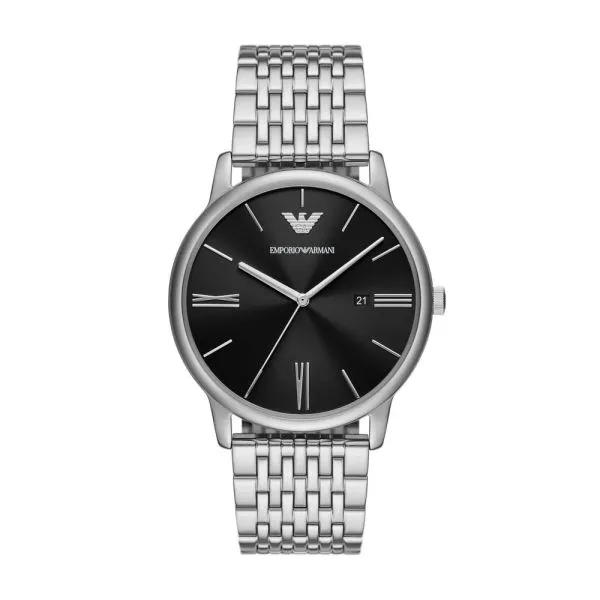 Emporio Armani Three-Hand Date Stainless Steel Watch - AR11600