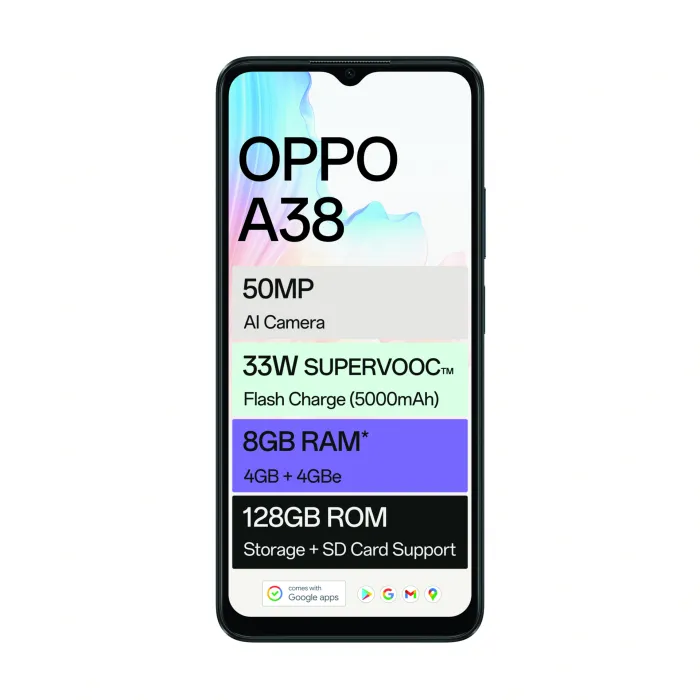 OPPO A38 128GB Dual SIM Black