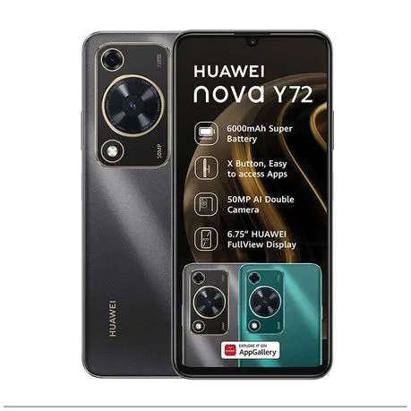 Huawei Nova Y72 128GB Dual Sim - Black